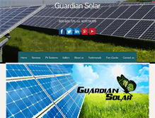 Tablet Screenshot of guardiansolar.com